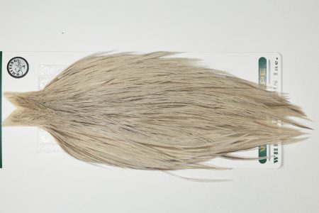 HSGC-6109 Hebert Dry Fly Hackle, Silver Grade Cape Variant Ties Sizes 8-22