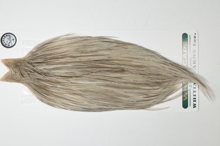 HSGC-6189 Hebert Dry Fly Hackle, Silver Grade Cape Variant Ties Sizes 6-22