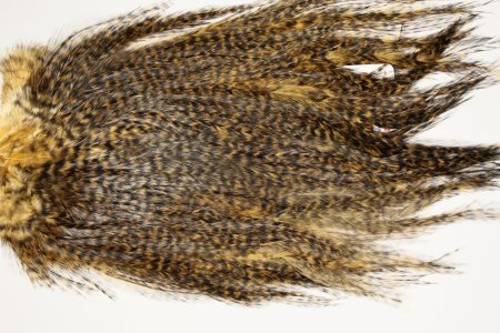 7427 Coq De Leon Dry Fly Hackle, Bronze Grade Saddle Copper Olive
