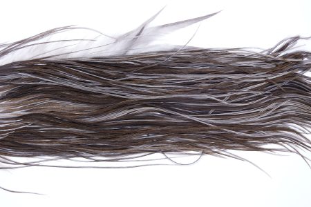 189 – JimsFlyCo Dry Fly Hackle, Dark Dun #2 Grade Rooster Saddle, Ties Sizes 12-16