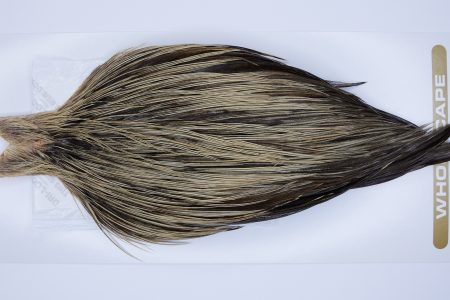 365 – Heritage Dry Fly Hackle, Vermiculated Badger #2 Grade Rooster Cape, Ties Sizes 12-22