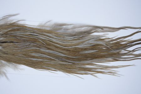 9362 – JimsFlyCo Dry Fly Hackle, Medium Dun #2 Grade Rooster Saddle, Ties Sizes 12-14