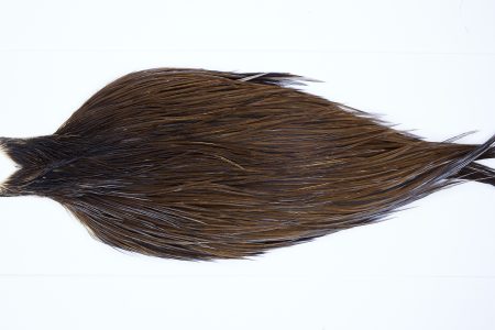 9888 – JimsFlyCo Dry Fly Hackle, Brown Dun #2 Grade Rooster Cape, Ties Sizes 10-20