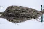 1032 Hebert Dry Fly Hackle, Silver Grade Rooster Cape Dun Grizzly Ties Sizes 10-24