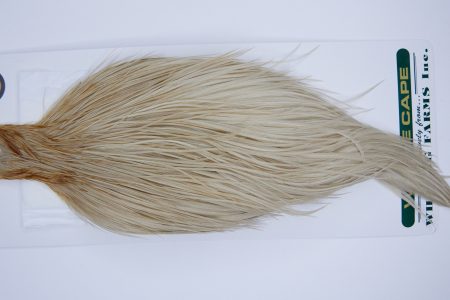 1084 Hebert Dry Fly Hackle, Bronze Grade Rooster Cape Pale Watery Dun Ties Sizes 10-22