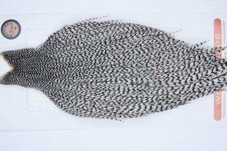 1441 Whiting Dry Fly Hackle, Bronze Grade Rooster Cape Grizzly Ties Sizes 8-24