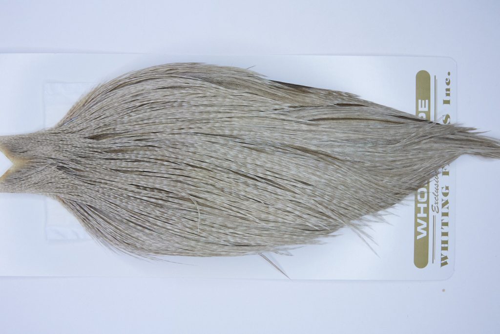 Whiting Heritage Rooster Cape Dun Grizzly Fly Tying Hackle
