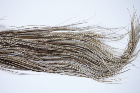 1842 Heritage Dry Fly Hackle, 1 Grade Rooster Saddle Variant Ties Size 14-16