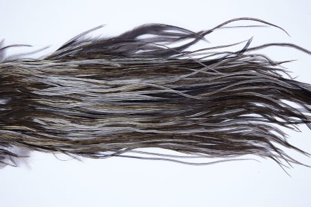 2177 Yellowstone Dry Fly Hackle, 1 grade Rooster Saddle Vermiculated Dun Ties Size 12-14