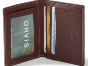 Orvis- Bison Leather Folding Card Carrier