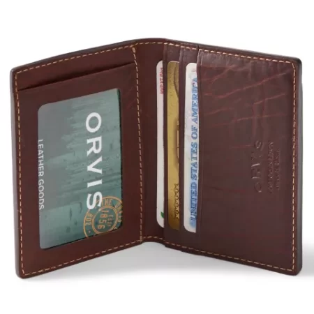 Orvis- Bison Leather Folding Card Carrier