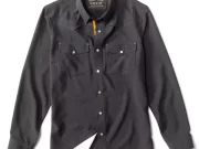 Orvis- Tech Chambray Western Shirt