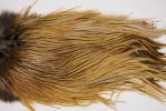 2555 Coq De Leon Dry Fly Hackle,  Silver Grade Rooster Saddle Medium Ginger