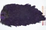 2673 Coq De Leon Hen Saddle Purple Speckled
