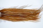 3421 Hebert Dry Fly Hackle, Pro Grade Rooster Saddle Light Brown Ties Size 14-20