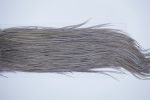 3427 Hebert Dry Fly Hackle, Bronze Grade Rooster Saddle Medium Grey Dun Ties Size 12-14