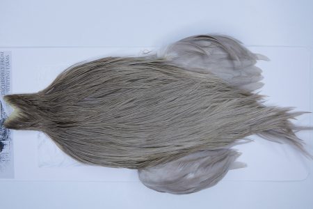 3536 Beaverkill Dry Fly Hackle, Rooster Cape Light Grey Dun Ties Size 6-18