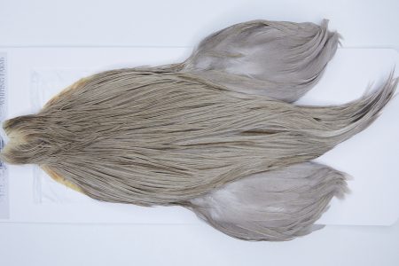 3538 Beaverkill Dry Fly Hackle, Rooster Cape Light Grey Dun Ties Size 8-22