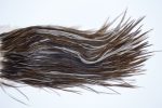 3608 Beaverkill Dry Fly Hackle, Rooster Saddle Dark Brown Dun Ties Size 10-12