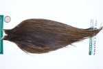3643 Hebert Dry Fly Hackle, Bronze Grade Rooster Cape Dark Brown Dun Ties Size 12-20
