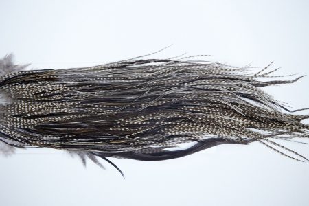 3770 Heritage Dry Fly Hackle, 1 Grade Rooster Saddle Dun Grizzly Ties Size 12-14