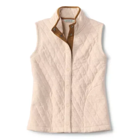 Orvis- Outdoor Quilted Vest, Barley Heather