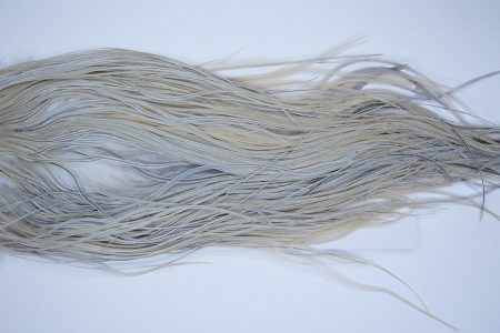 3949 Hebert Dry Fly Hackle, Pro Grade Rooster Saddle Light Grey Dun Ties Size 14-16