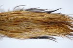 3972 Hebert Dry Fly Hackle, Bronze Grade Rooster Saddle Medium Barred Ginger Ties Size 14-16 3972 Hebert Dry Fly Hackle, Bronze Grade Rooster Saddle Medium Barred Ginger Ties Size 14-16