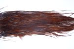 3990 Hebert Dry Fly Hackle, Bronze Grade Rooster Saddle Coachman Brown Ties Size 14-16