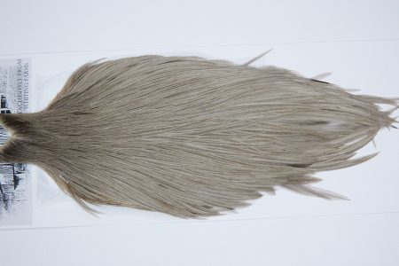 4189 Beaverkill Dry Fly Hackle, Rooster Cape Light Grey Dun Ties Size 8-20