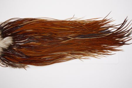 4284 Beaverkill Dry Fly Hackle Rooster Saddle Brown Ties Size 12-14