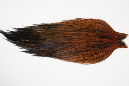 4347 JimsFlyCo Dry Fly Hackle Grade 2 Rooster Cape Furnace Ties Size 10-22