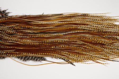 4382 JimsFlyCo Dry Fly Hackle Rhodium Rooster Saddle Cree Variant Ties Size 16-18