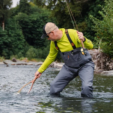 Grundens Men's Vector Stockingfoot Wader Lifestyle image.