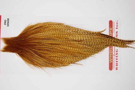 4422 Whiting Dry Fly Hackle Pro Grade Rooster Cape Dark Barred Ginger Ties Size 10-20