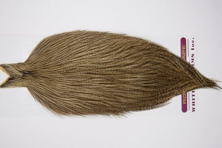 4627 Coq De Leon Dry Fly Hackle None Rooster Cape Dark Pardo