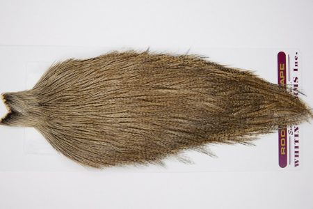 4628 Coq De Leon Dry Fly Hackle None Rooster Cape Dark Pardo