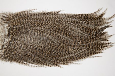 4681 Coq De Leon Dry Fly Hackle Bronze Grade Rooster Saddle Grizzly Pardo