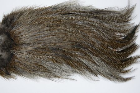 4705 Coq De Leon Dry Fly Hackle Bronze Grade Rooster Saddle Medium Pardo