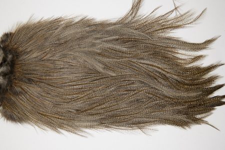 4721 Coq De Leon Dry Fly Hackle Silver Grade Rooster Saddle Dun
