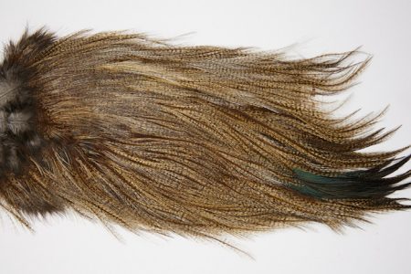 4722 Coq De Leon Dry Fly Hackle Silver Grade Rooster Saddle Dun