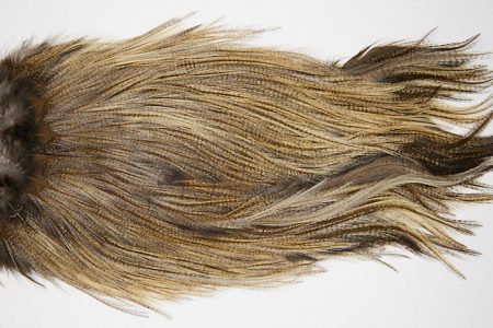 4725 Coq De Leon Dry Fly Hackle Silver Grade Rooster Saddle Dun