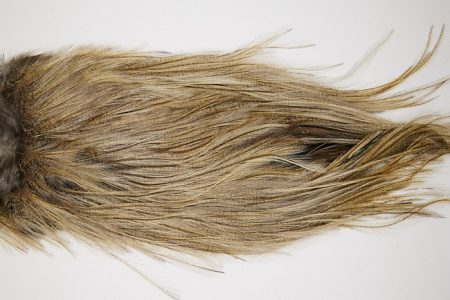 4735 Coq De Leon Dry Fly Hackle Gold Grade Rooster Saddle Light Pardo