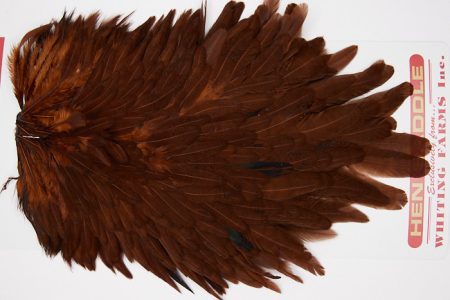 WHS23 Whiting Wet Fly Hen Saddle Coachman Brown