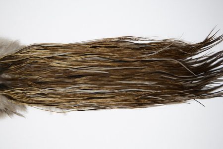 4764 Heritage Dry Fly Hackle  Grade 1 Rooster Saddle Vermiculated Dun Ties Size 14-16