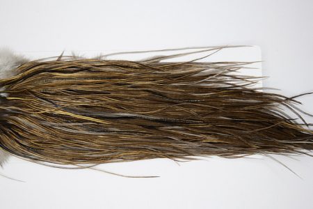 4765 Heritage Dry Fly Hackle Grade 1 Rooster Saddle Vermiculated Dun Ties Size 12-14