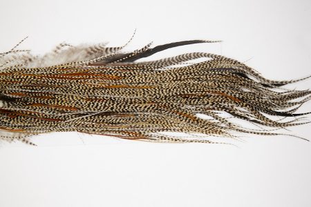 4785 Hebert Dry Fly Hackle Pro Grade Rooster Saddle Grizzly Variant Ties Size 14-16