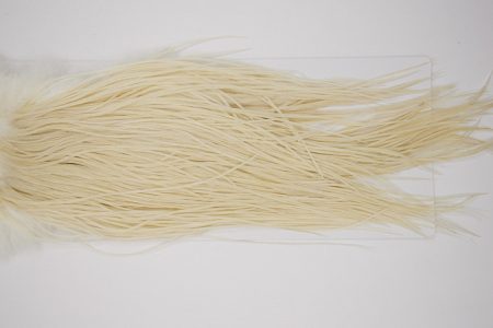 4787 Hebert Dry Fly Hackle Pro Grade Rooster Saddle Cream Ties Size 12-14