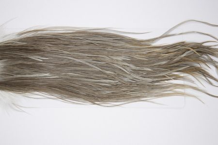 4789 Hebert Dry Fly Hackle Pro Grade Rooster Saddle Medium Grey Dun Ties Size 8-12