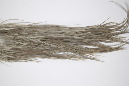 4791 Hebert Dry Fly Hackle Pro Grade Rooster Saddle Medium Grey Dun Ties Size 10-12